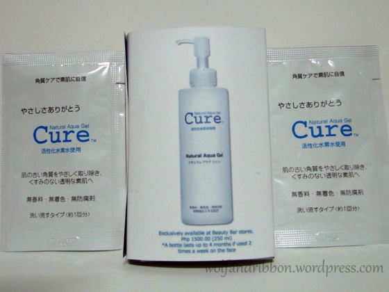 Cure Natural Aqua Gel, 10 sachets, 1 month trial pack